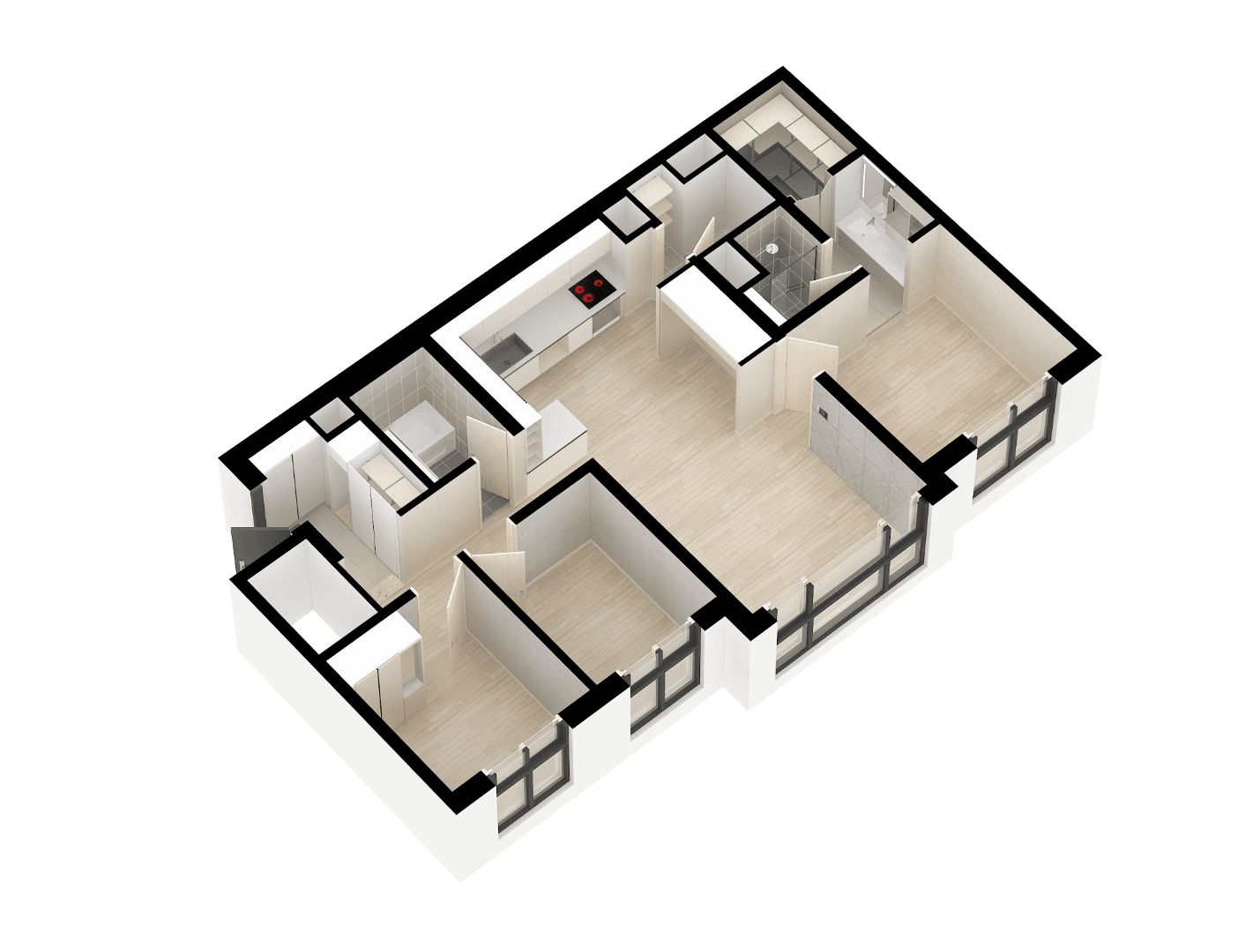 아이소 & 컬러 도면